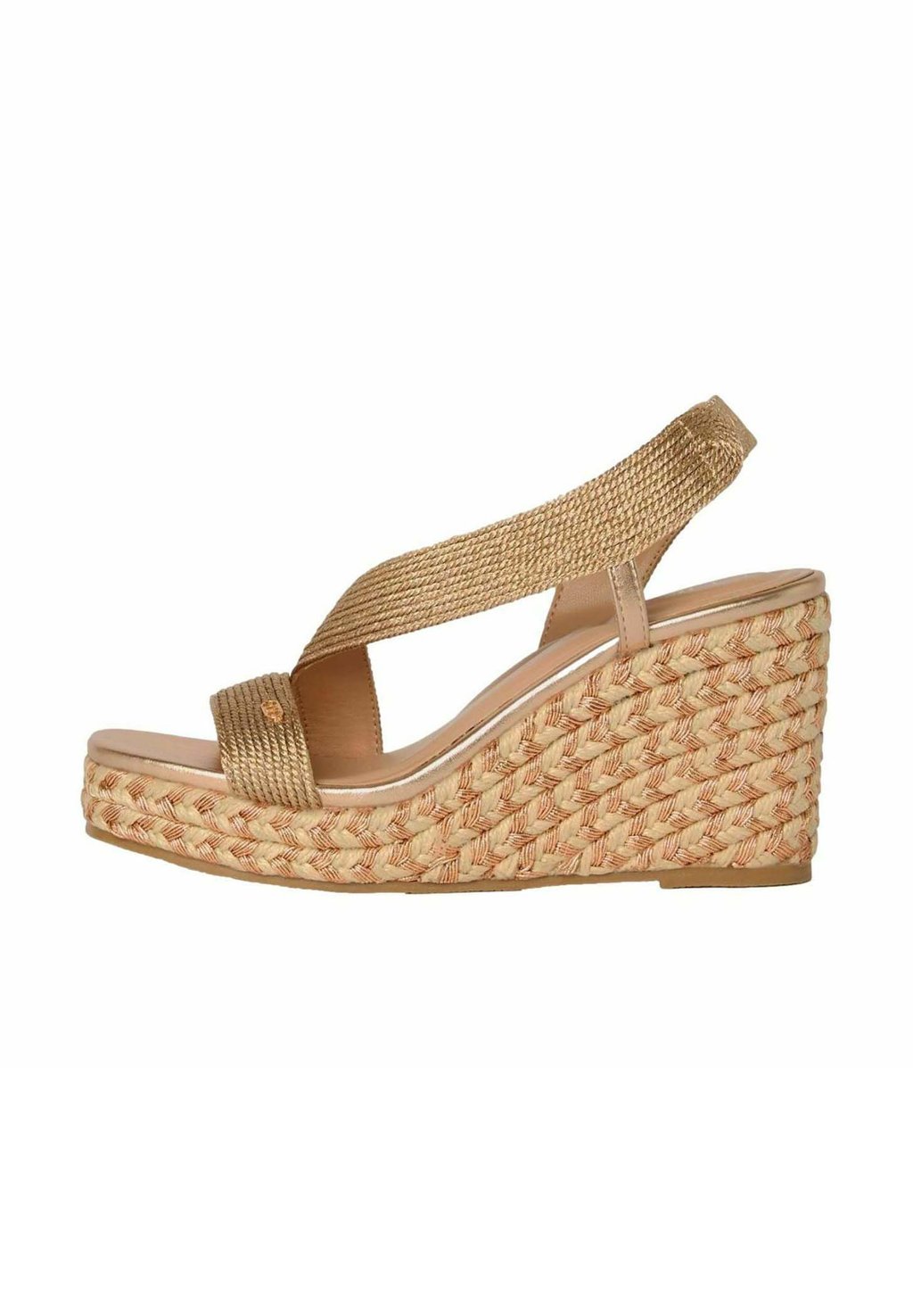 Босоножки на танкетке Espadrilles Lipsy, золотой