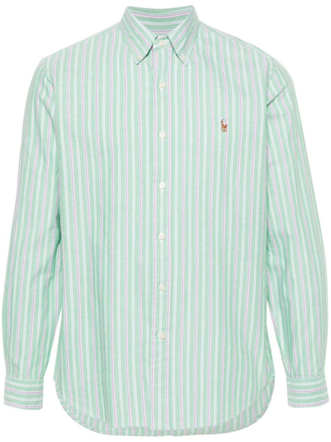 

Полосатая рубашка Polo Pony Polo Ralph Lauren, зеленый