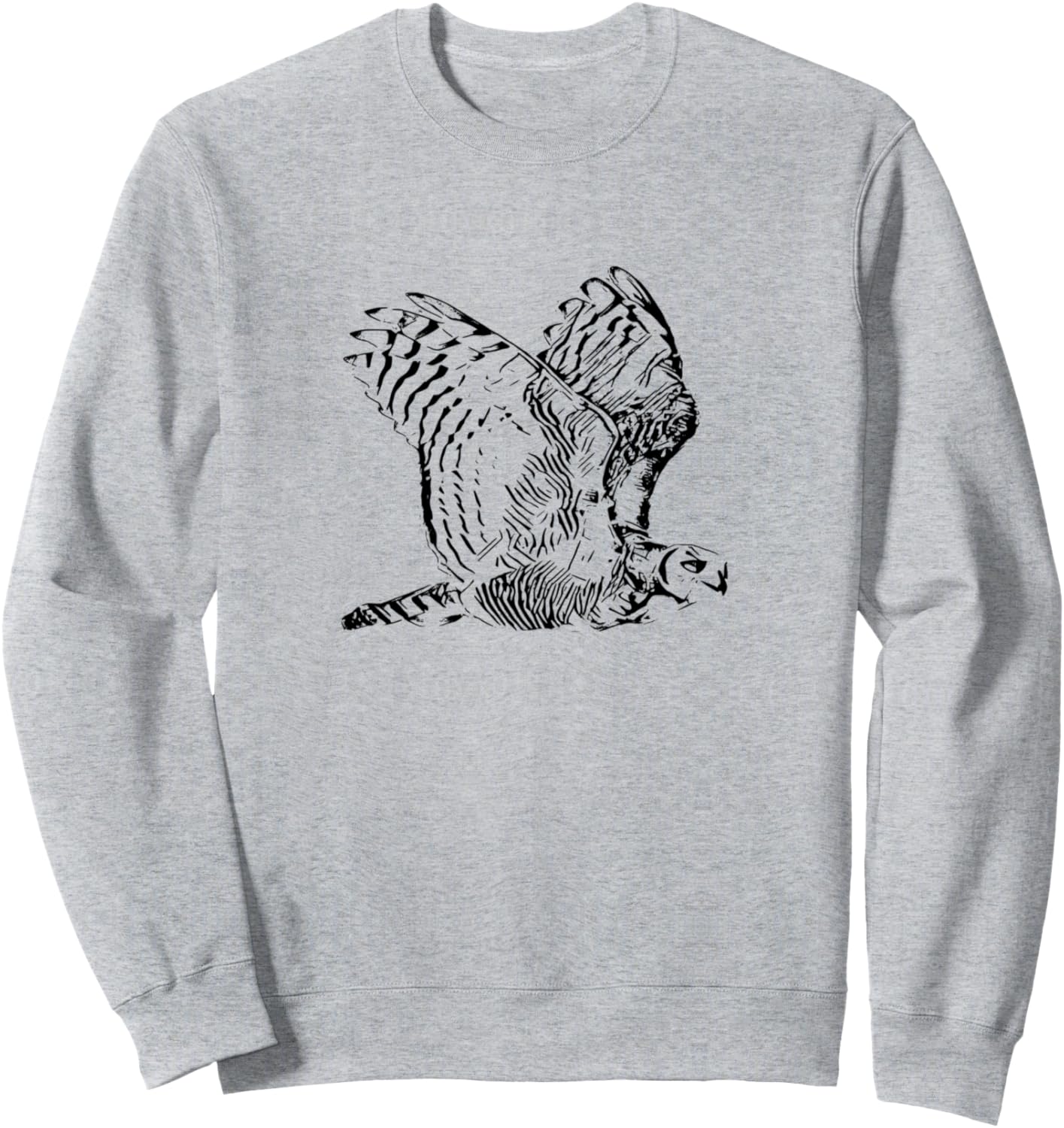 

Толстовка с изображением совы и хищной птицы Owl - Bird Of Prey Gifts For Men, Women, Kids, Boys, Girls, серый