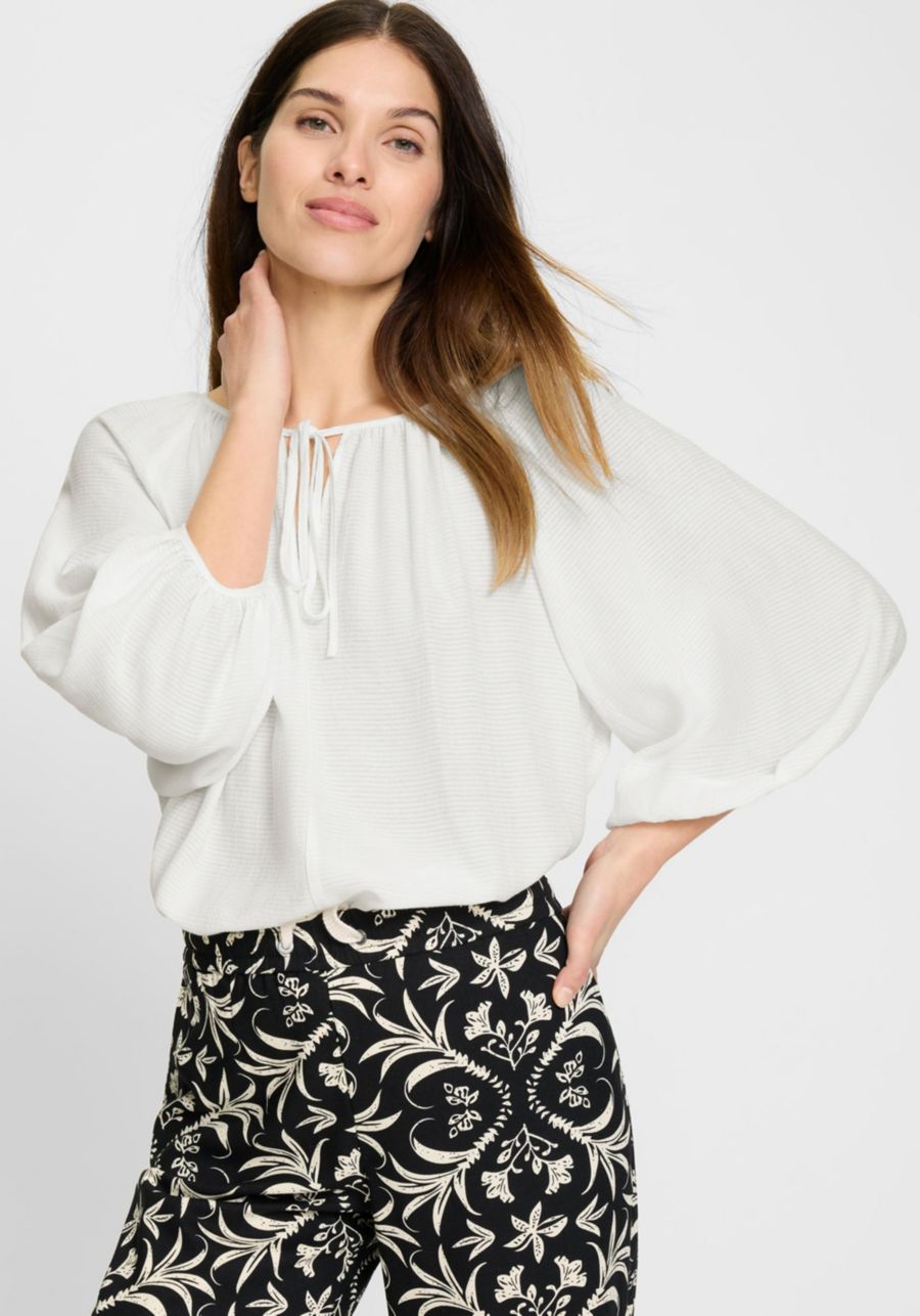 

Женская туника-блузка с завязками на шее Olsen, Off white