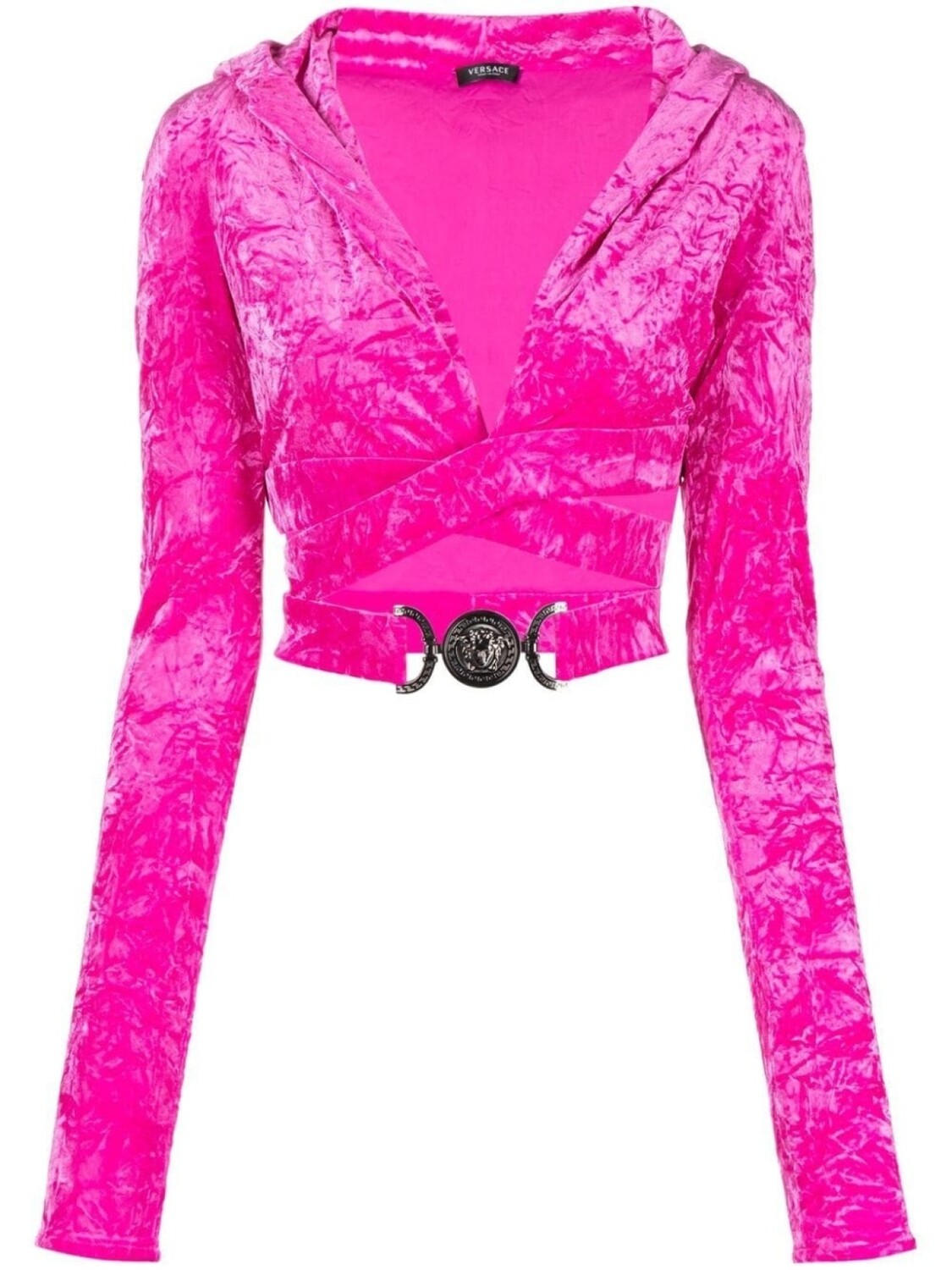 

Versace бархатный топ, розовый