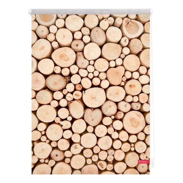 

Рулонные шторы Lichtblick Holzstapel, 120x150x6 см, коричневый