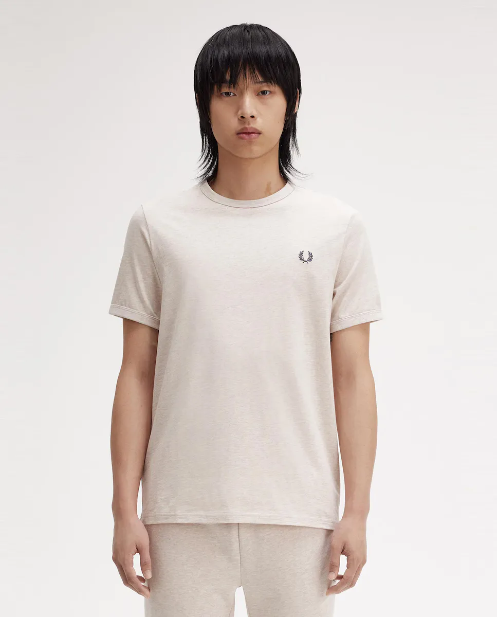 

Футболка мужская с короткими рукавами и круглым вырезом Fred Perry, натуральный