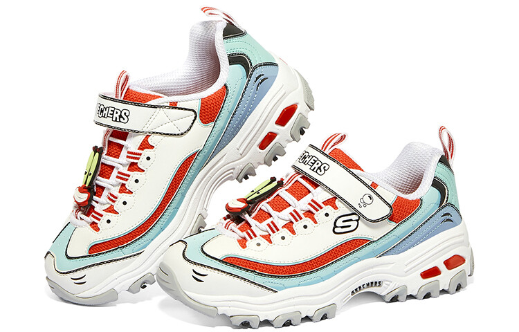 Кроссовки детские серии D"LITES GS Low-top красные Skechers — фото 4
