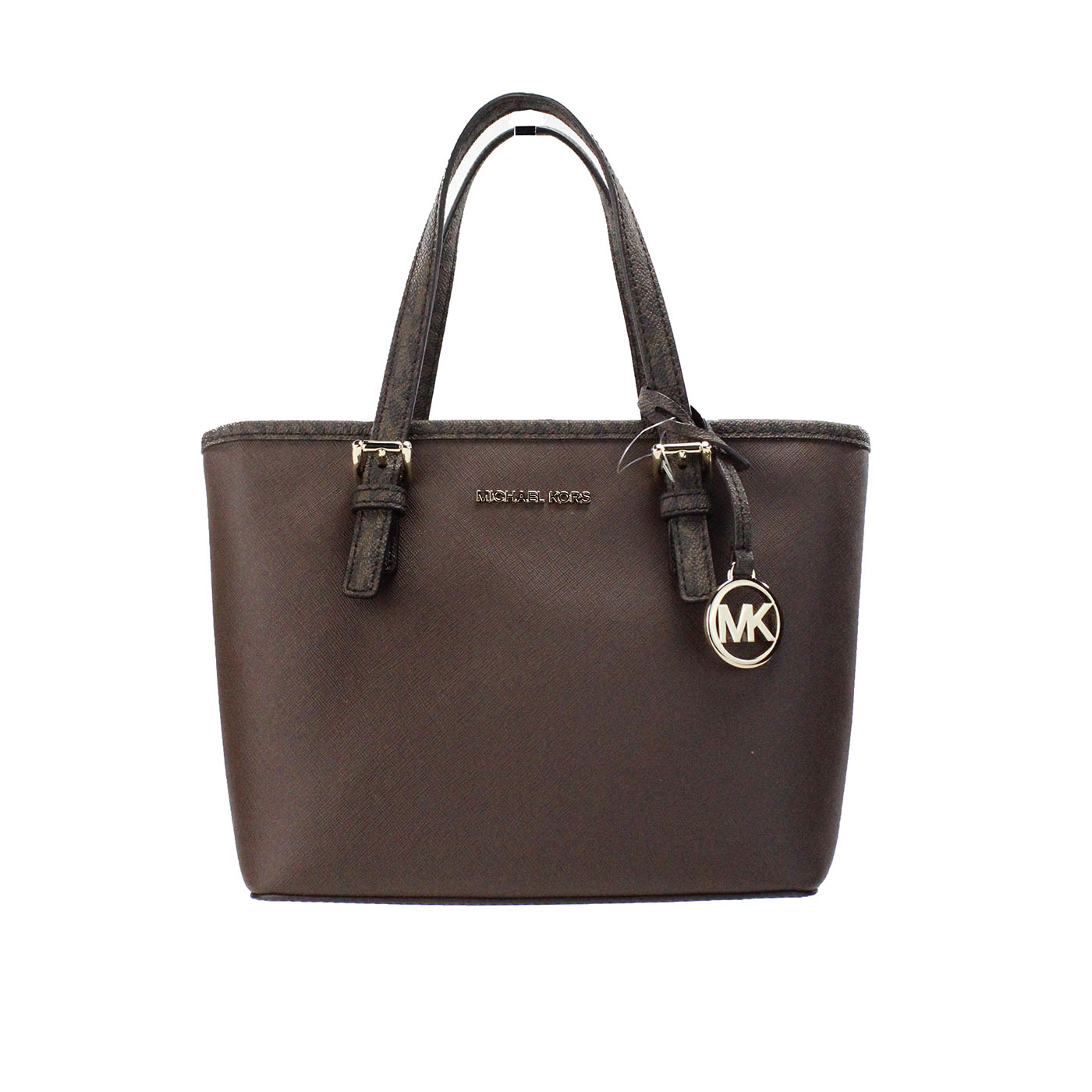 

Сумка-тоут Jet Set Mocha Leather XS Carryall Top Zip Michael Kors