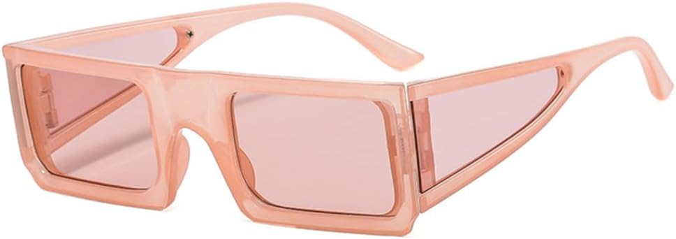 

Солнцезащитные очки прямоугольной формы для женщин и мужчин, с поликарбонатными линзами, в винтажном стиле, для вечеринок и пляжа, защита от ультрафиолета UV400 HDUBFY, C2