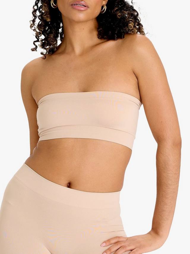 

Бюстгальтер-бандо с мягкой кожей Heist, Almond