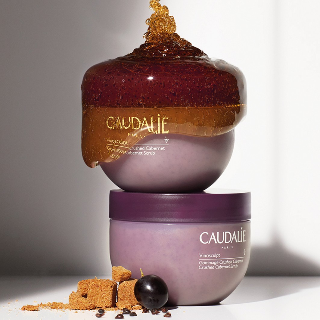 Скраб для тела crushed cabernet peeling Caudalie, вес 250 гр. — фото 3