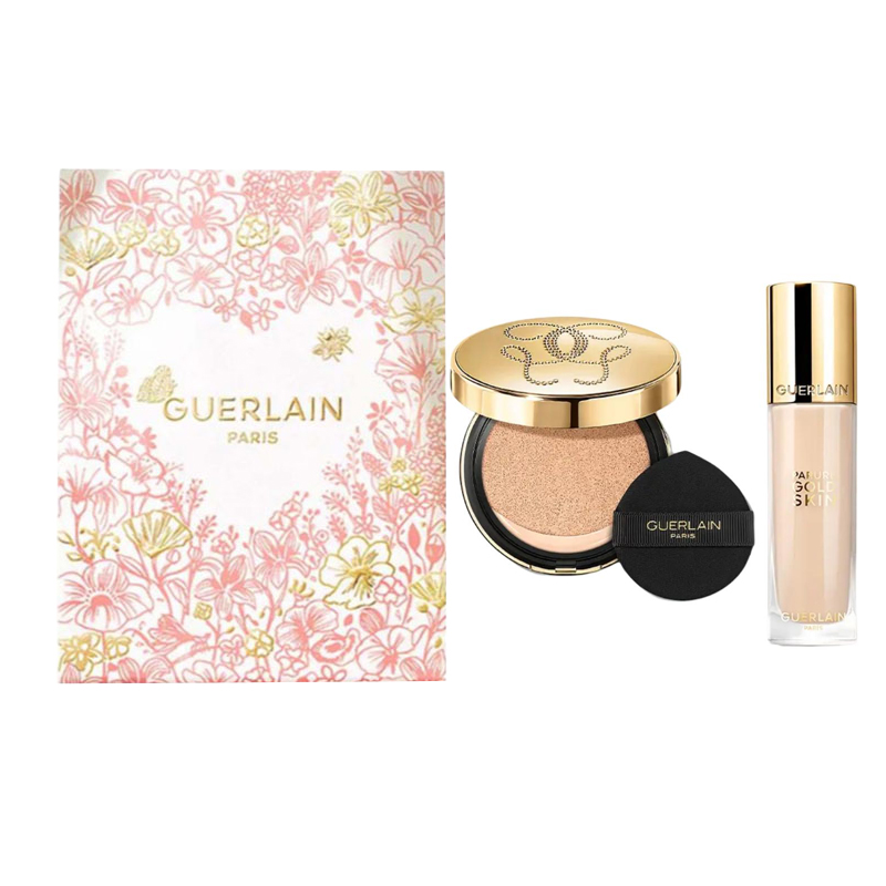 GUERLAIN Jiaolan Golden Diamond жидкий тональный крем Air Cushion набор для макияжа стойкий прозрачный 14,5 г+35 мл — фото 2