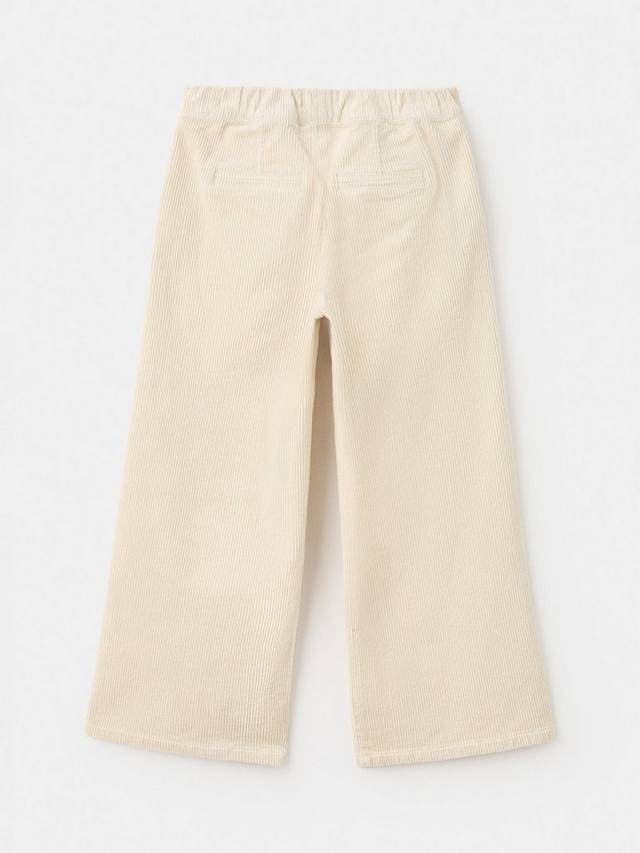 Детские брюки Lula Corduroy с широкими штанинами Mango, Light Beige — фото 2