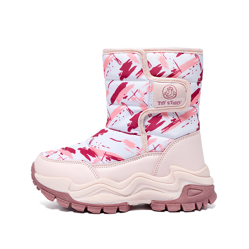 

Термостойкие водонепроницаемые нескользящие ботинки Mid top для детей Disney, розовый