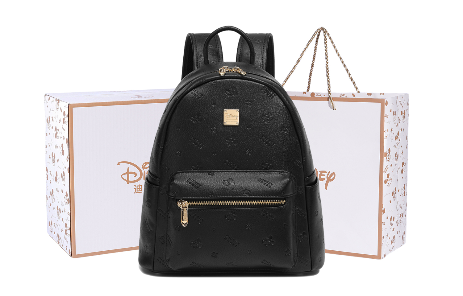 

Disney Микки Серия Полиуретановый рюкзак Женский разноцветный, Black