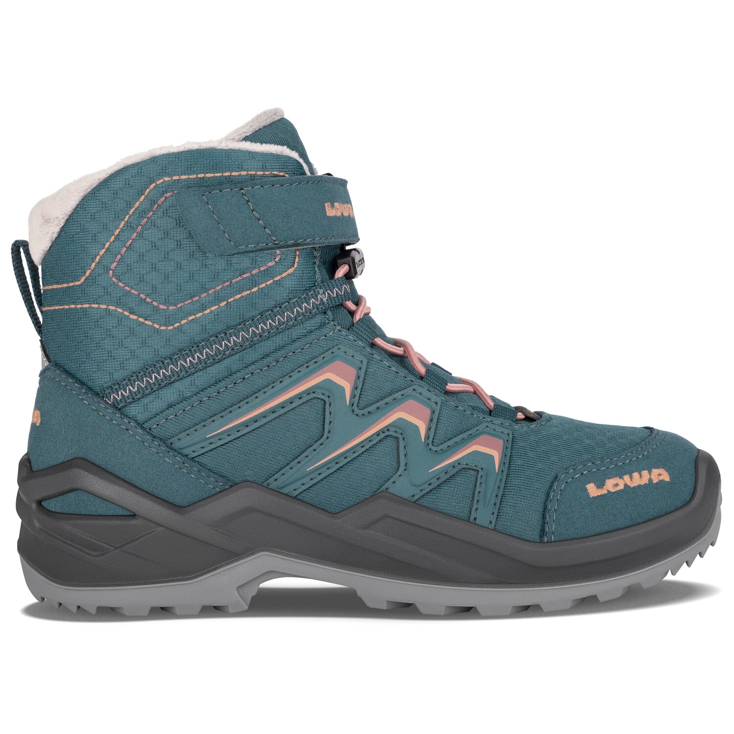 

Зимняя обувь Lowa Maddox Warm GTX Mid Junior, цвет Petrol/Rose