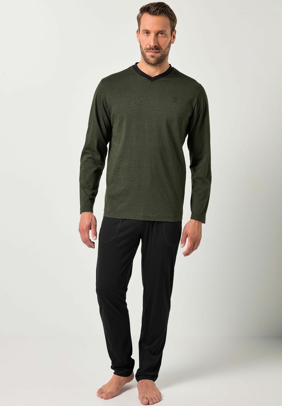 

Пижамный комплект JP1880 SET STRIPED, Moss Green/Dark Green