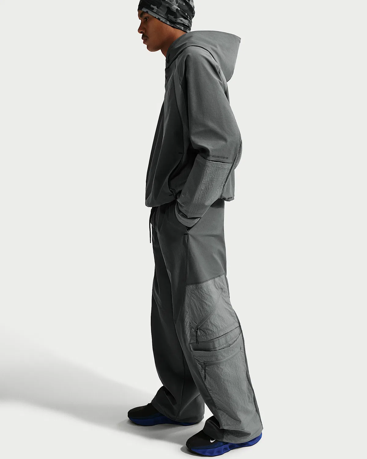 Мужские спортивные штаны Nike Tech Dri-FIT Shori Knit Utility, Iron Grey/Pencil Point/Black — фото 4