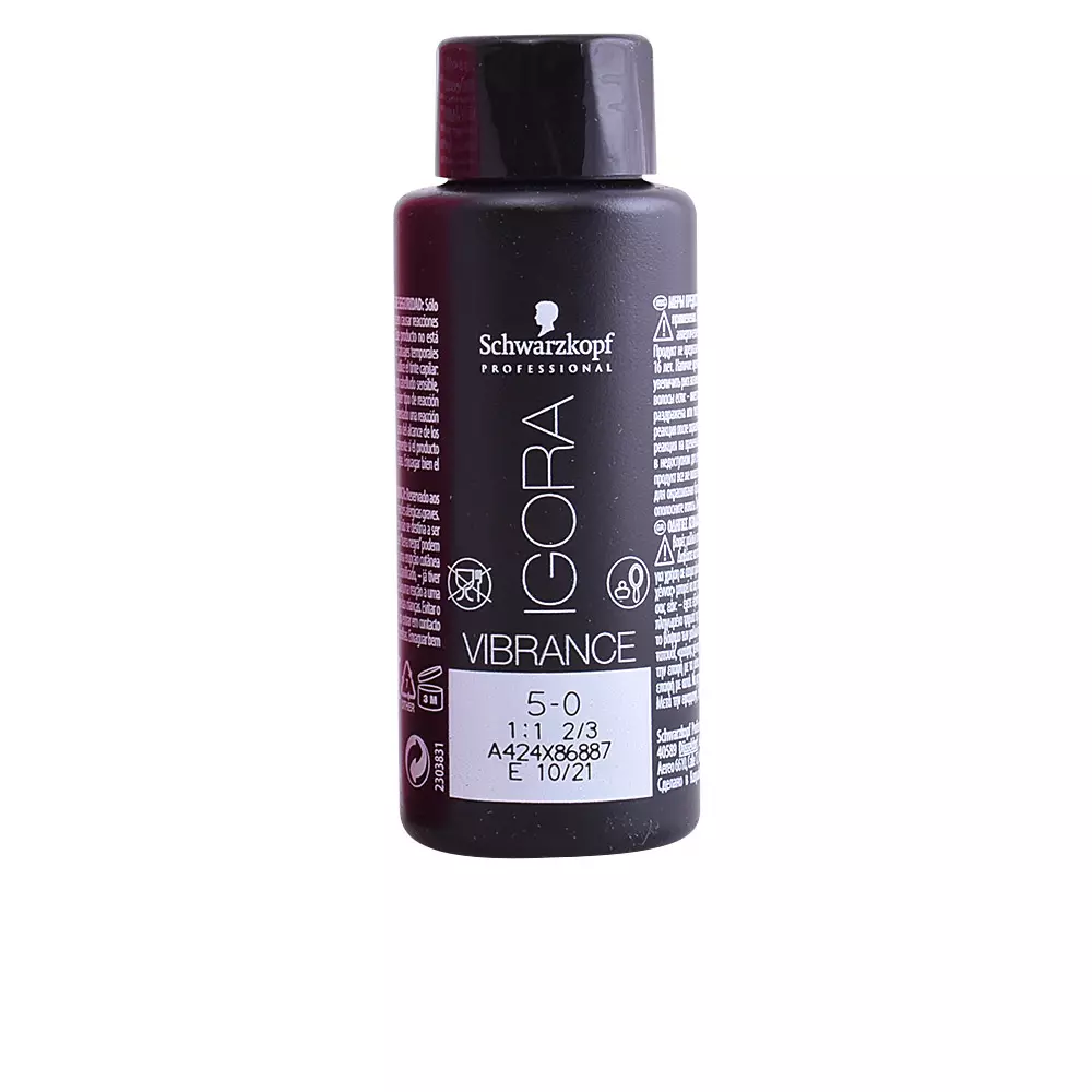 

Краска для волос Igora vibrance 5-0 Schwarzkopf, цвет 5-0, 60 мл.