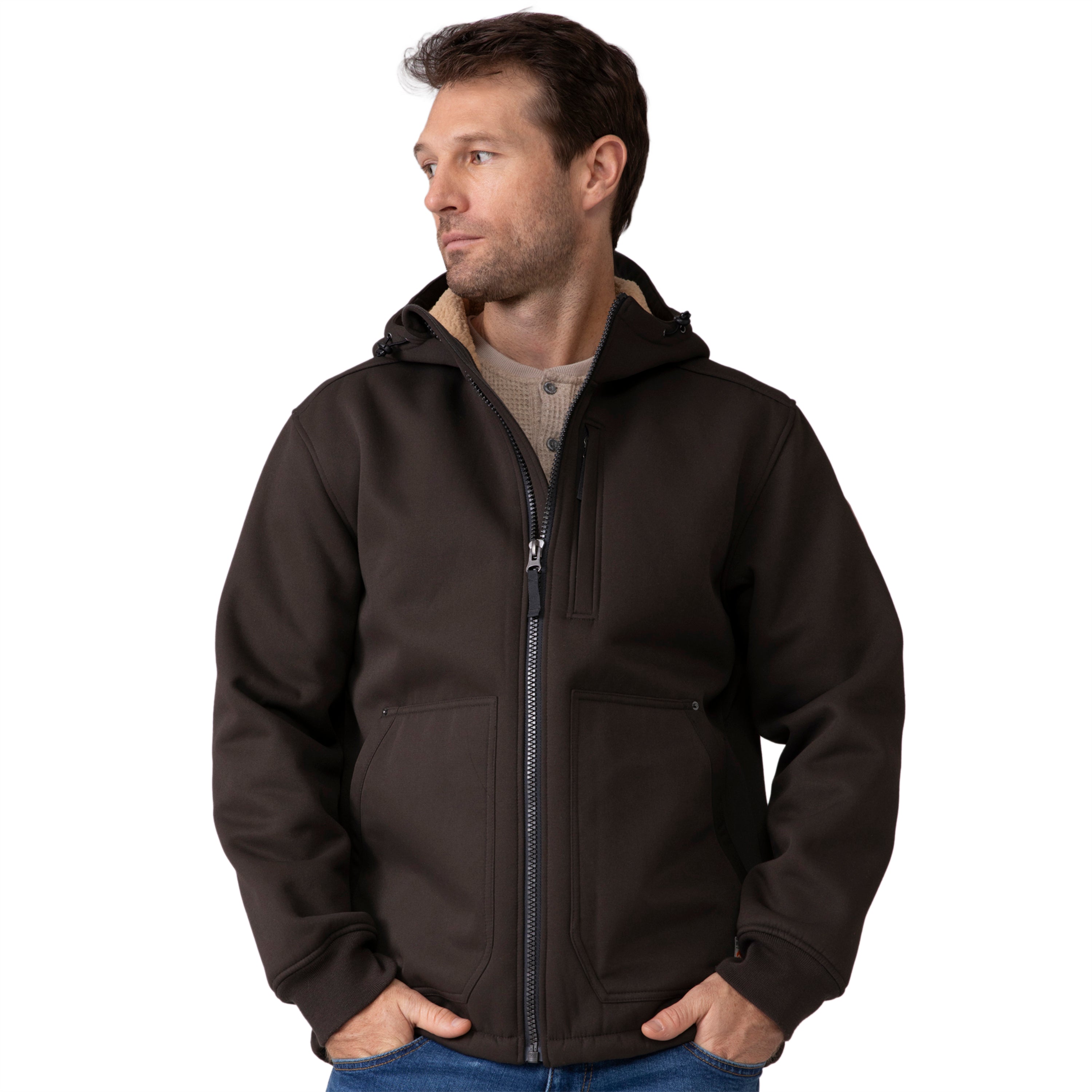 

Мужская куртка Free Country Wind River Burly Canvas Softshell, цвет fudge