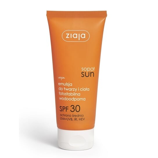 

Эмульсия для лица и тела SPF30, 100 мл Ziaja, Sopot Sun