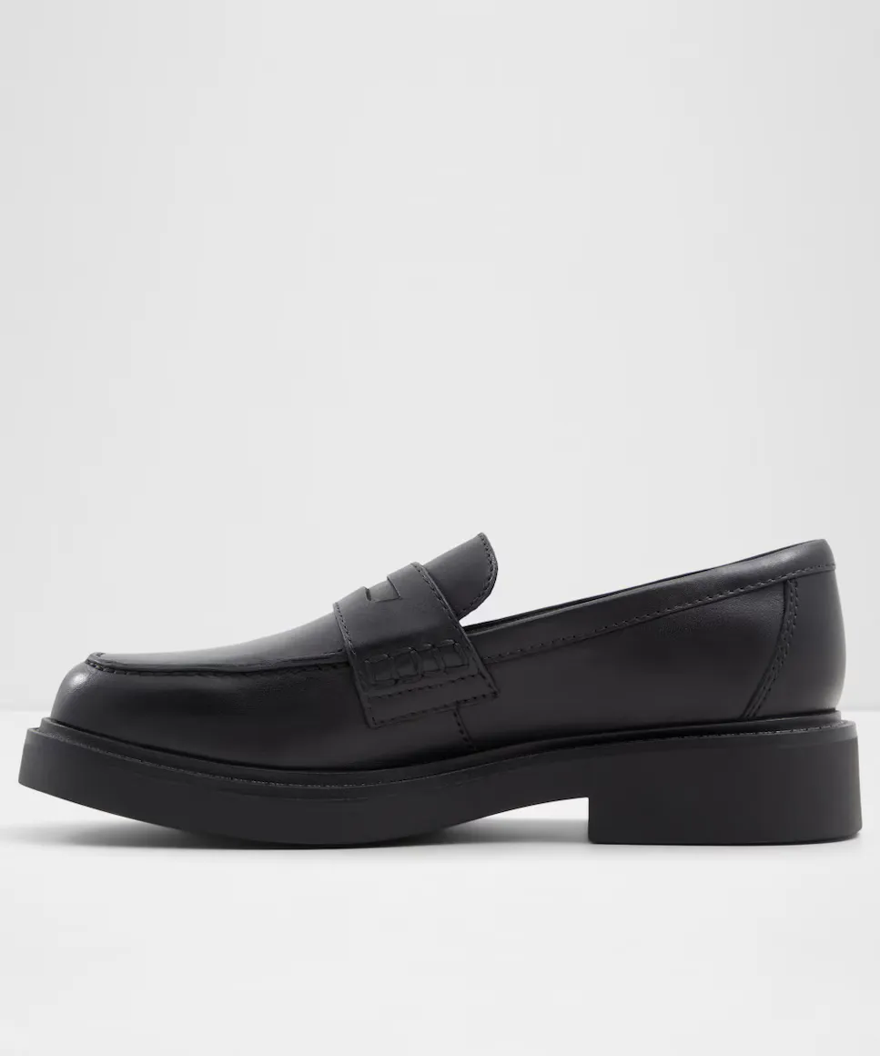 Женские лоферы с круглым носком Aldo, черный — фото 4