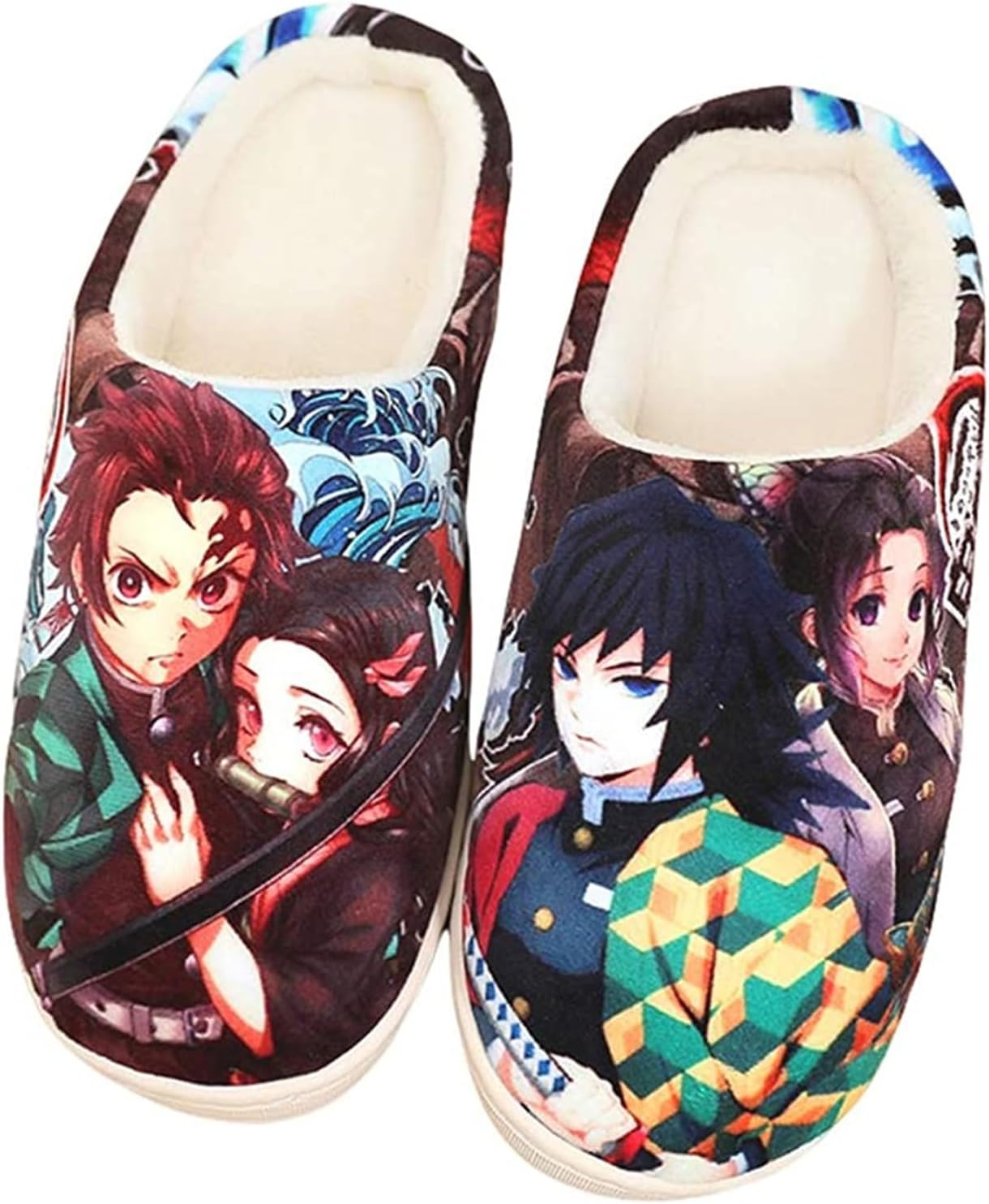 

Домашние тапочки в стиле аниме, мягкие, плюшевые, из пены с эффектом памяти, для мужчин и женщин, зимние, противоскользящие, для дома и улицы, без шнурков Wanhongyue, Color/15