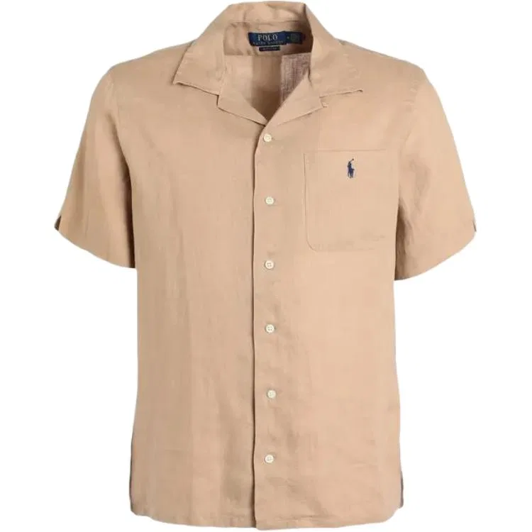 Рубашка льняная Polo Ralph Lauren песочный