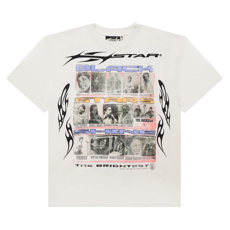 

Футболка Hellstar Black Stars T-Shirt 'White', белый