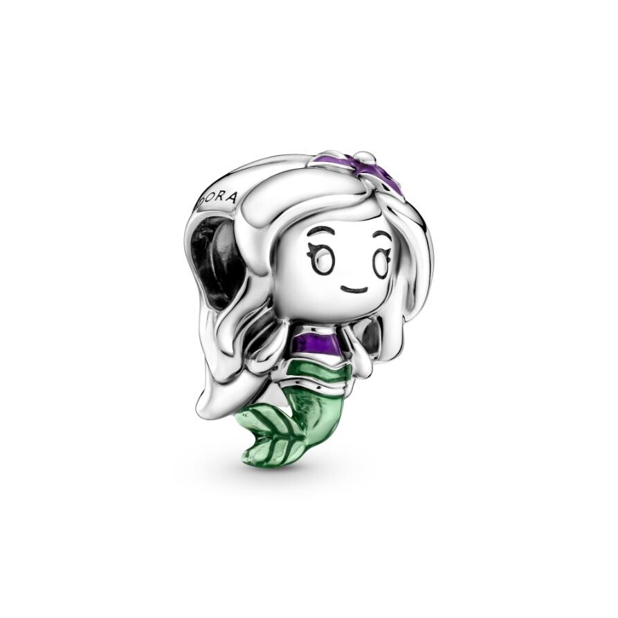 

Шарм Disney The Little Mermaid Ariel Pandora, стерлинговое серебро