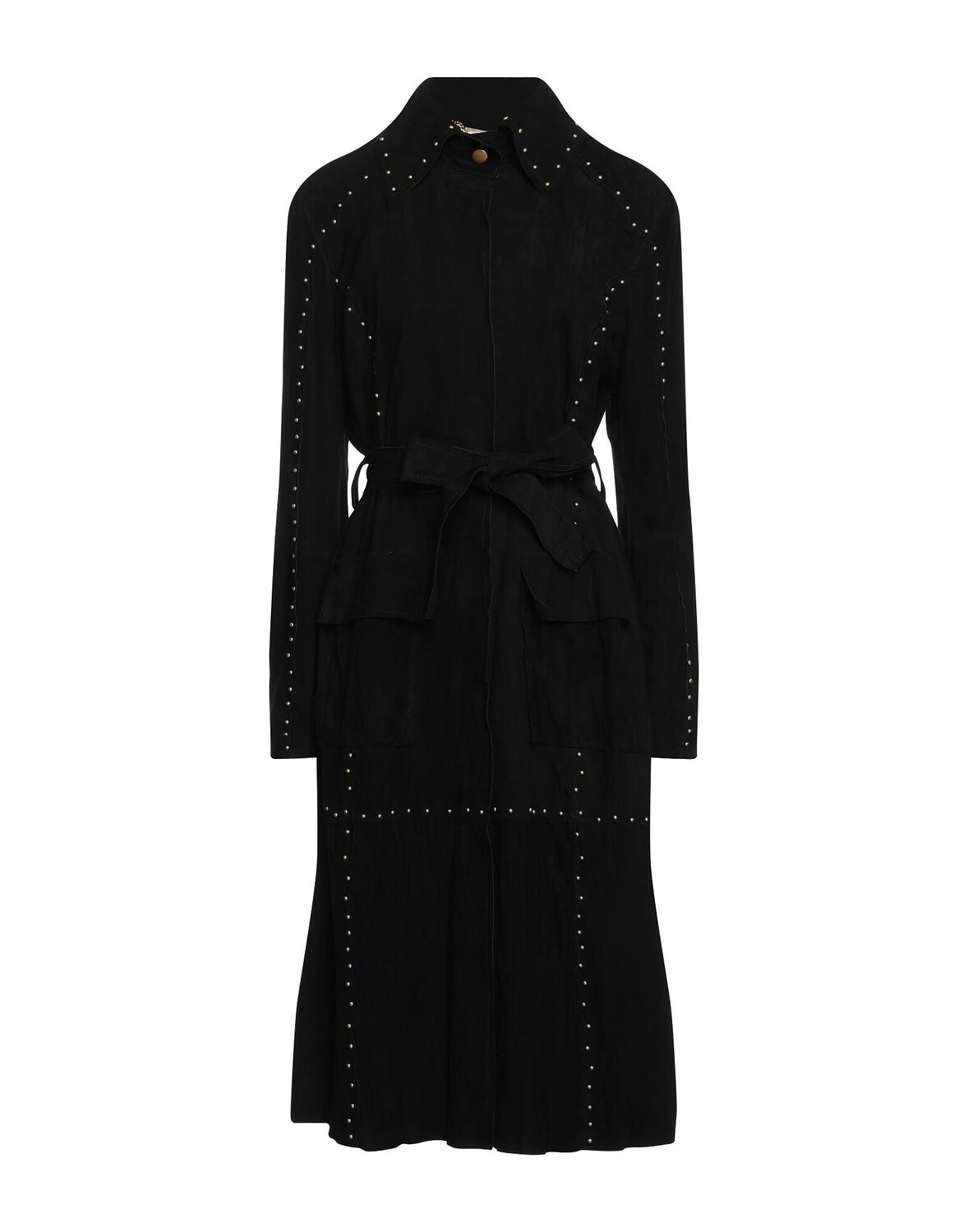 

Тренч Alberta Ferretti, черный