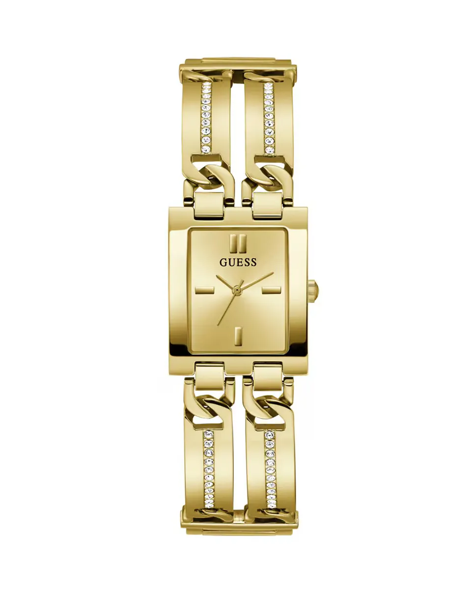 

Мод id GW0668L2 стальные женские часы с золотым ремешком Guess, золотой