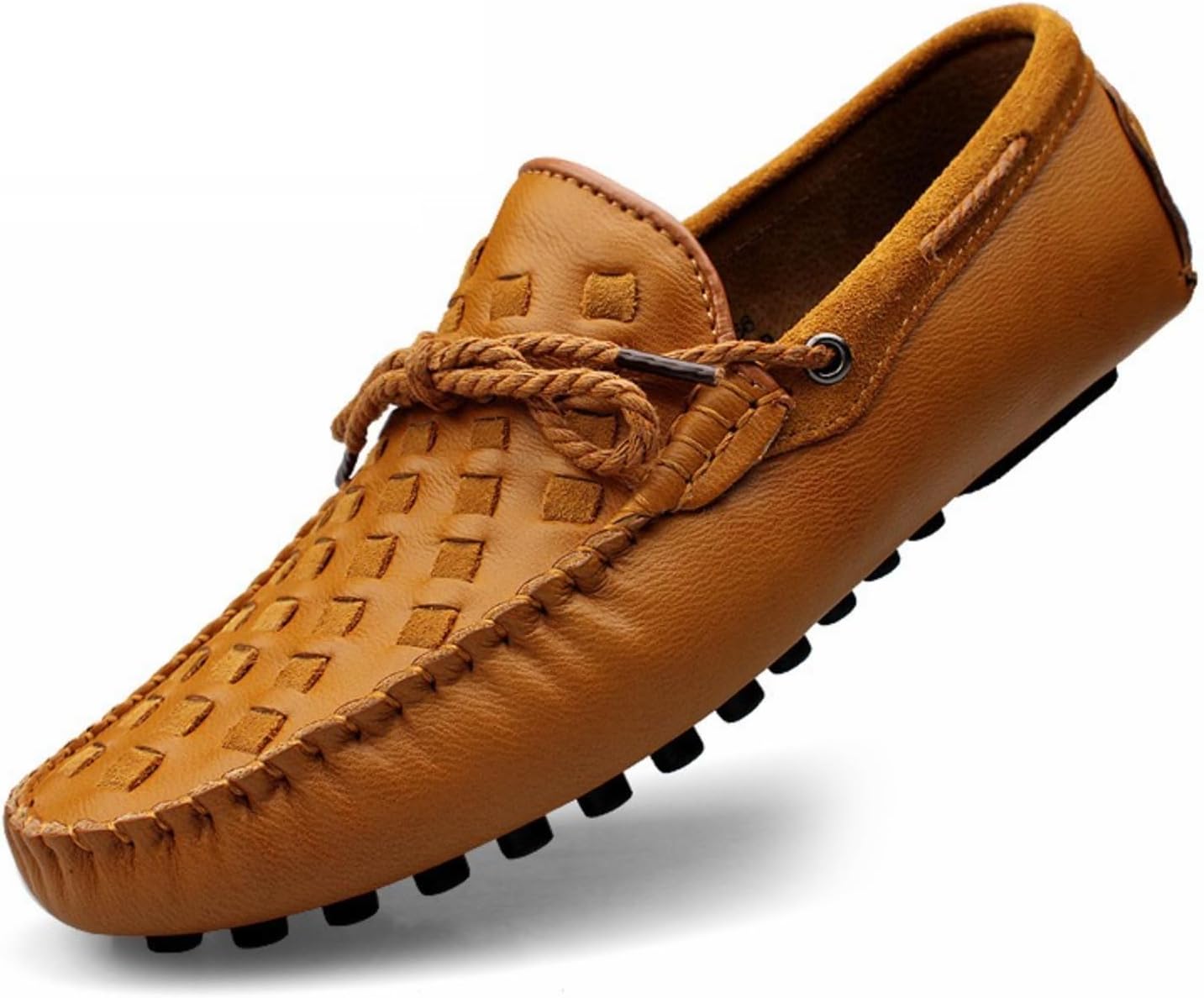 

Мужские лоферы из натуральной кожи на плоской подошве, повседневная обувь типа слипонов, легкие мягкие с круглым носком, дышащие и удобные мокасины для ежедневной прогулки, вождения и работы в офисе Netehadi, хаки