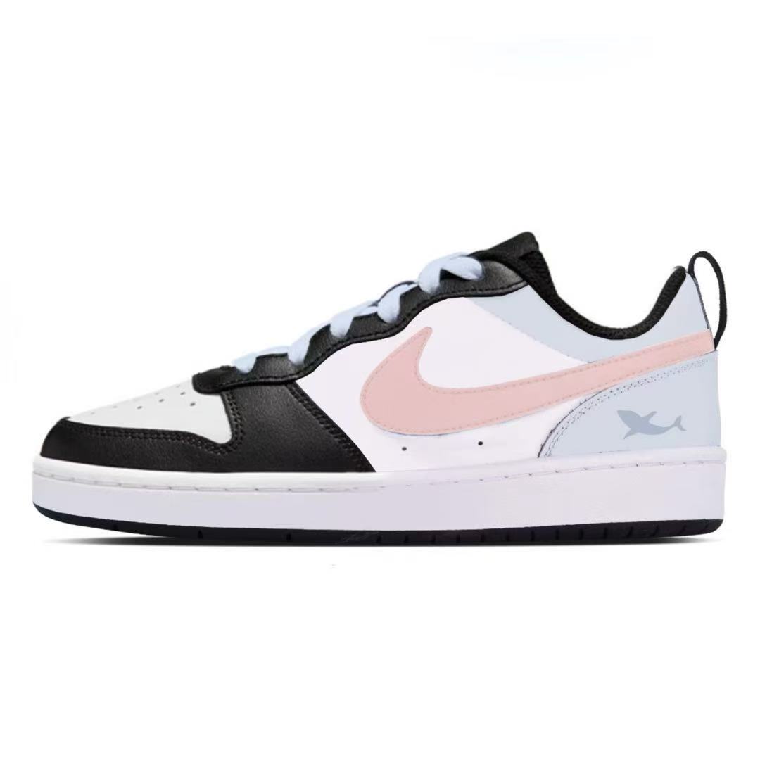 

Court Borough Shark устойчивые к истиранию низкие скейтерские кроссовки для детей Nike, белый