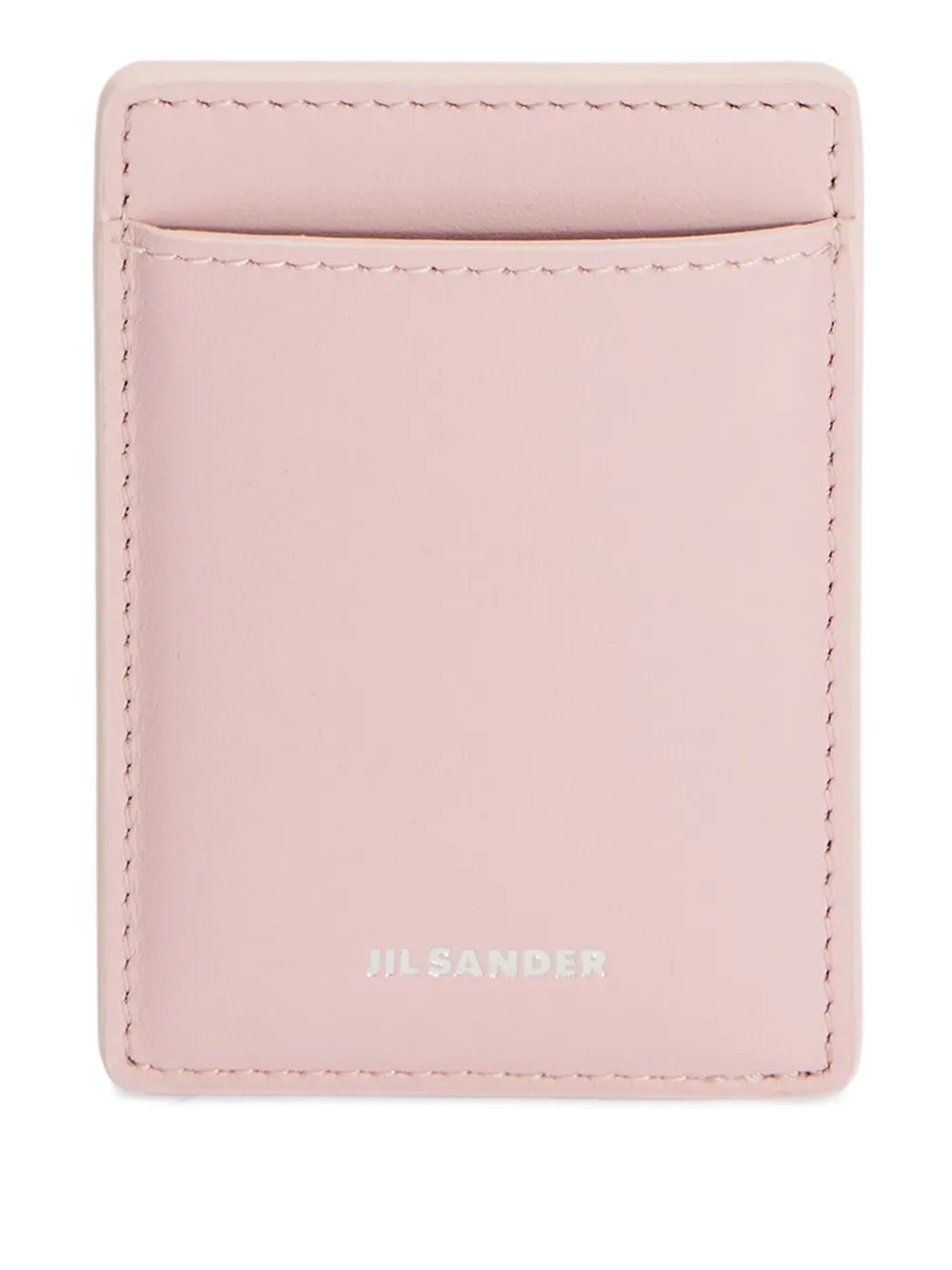 

Картхолдер с тиснением Jil Sander, розовый