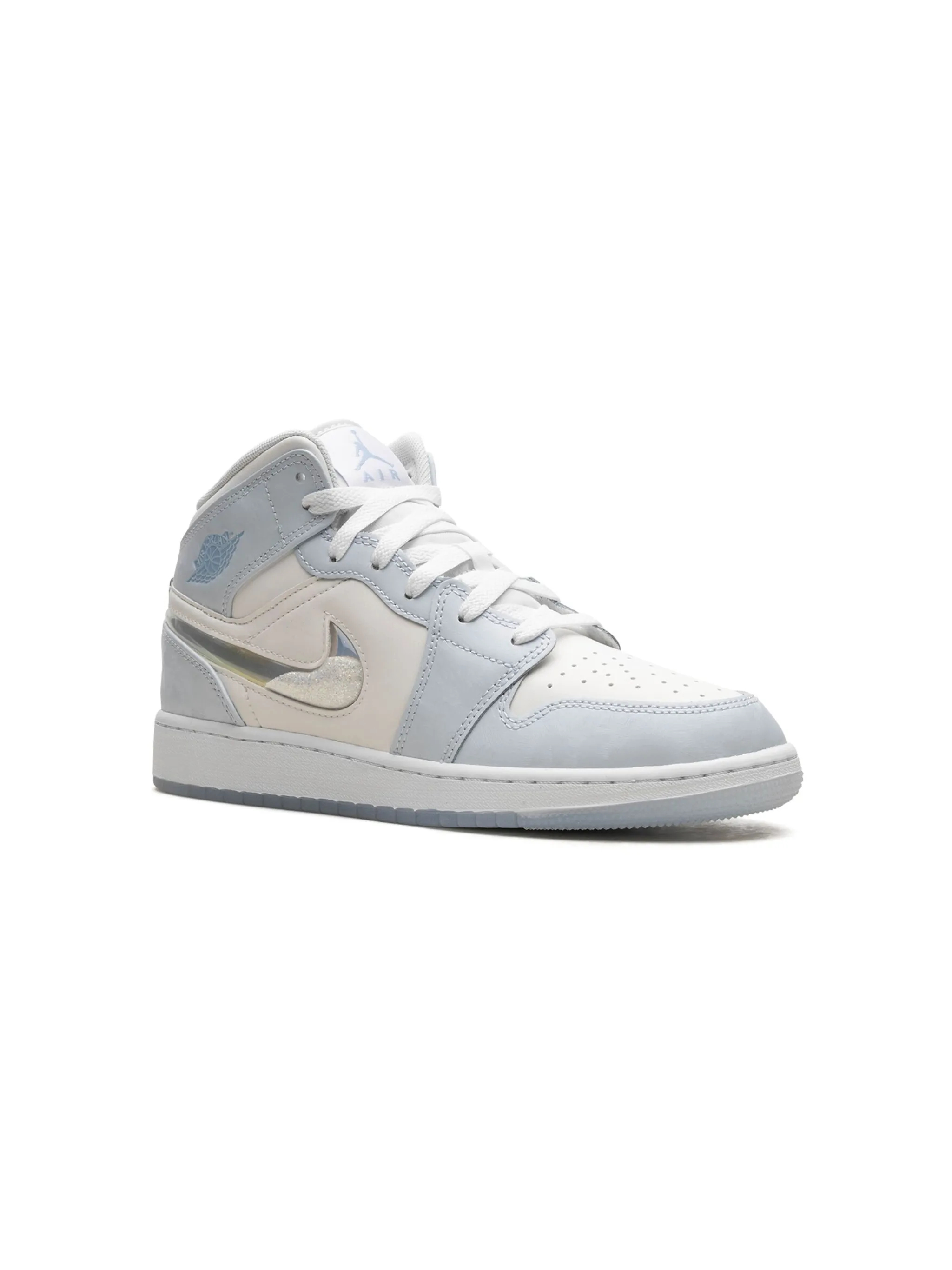 

Кроссовки Air Jordan 1 Mid SE Glitter Swoosh Jordan Kids, синий