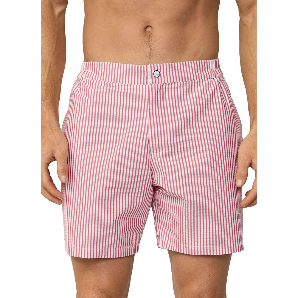 

Шорты для плавания Hackett Seersucker Tailored, розовый