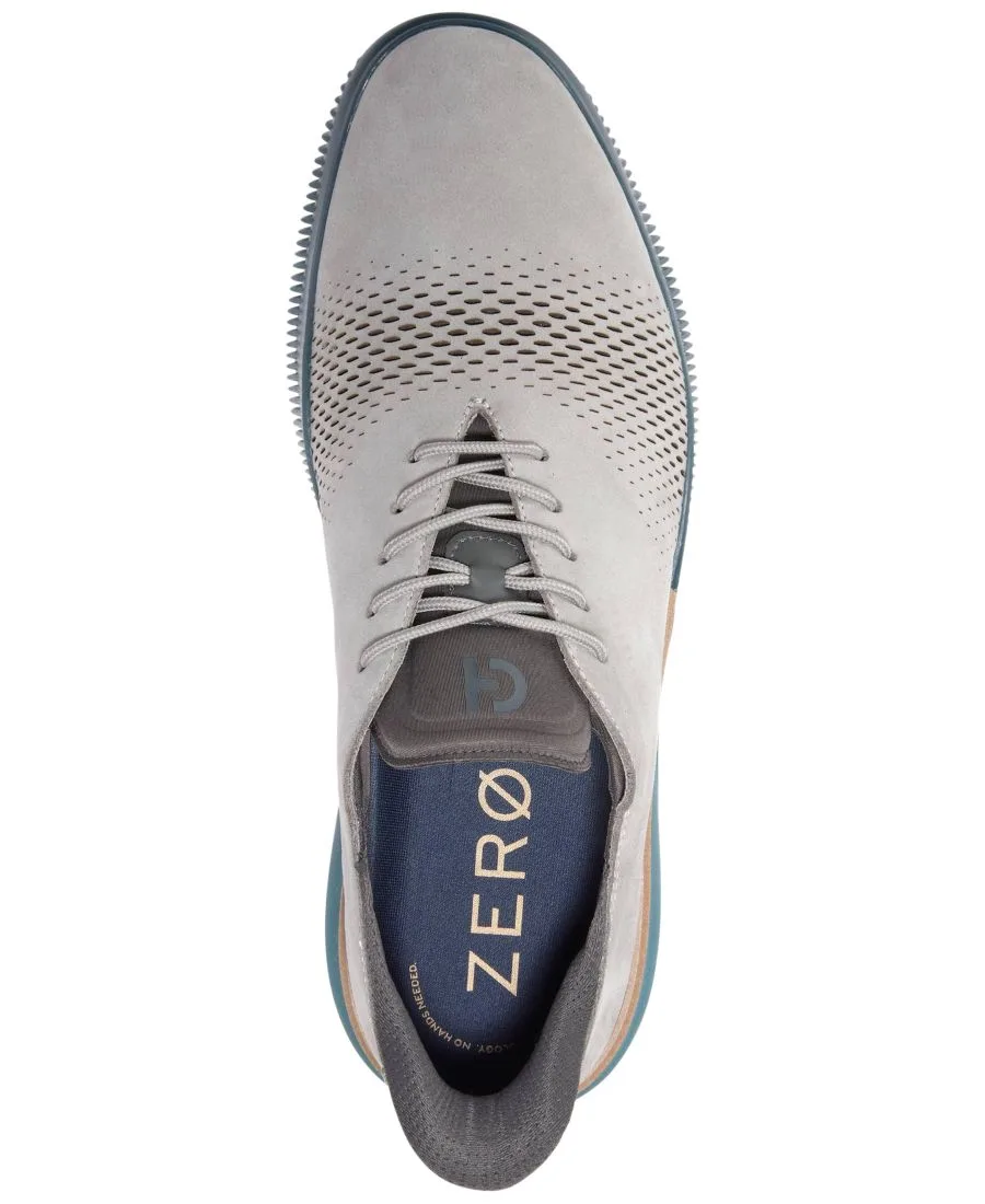 Мужские туфли-оксфорды Zerøgrand Laser Quick-On на шнуровке, размер 6 Cole Haan, ultimate серый nubuck — фото 3
