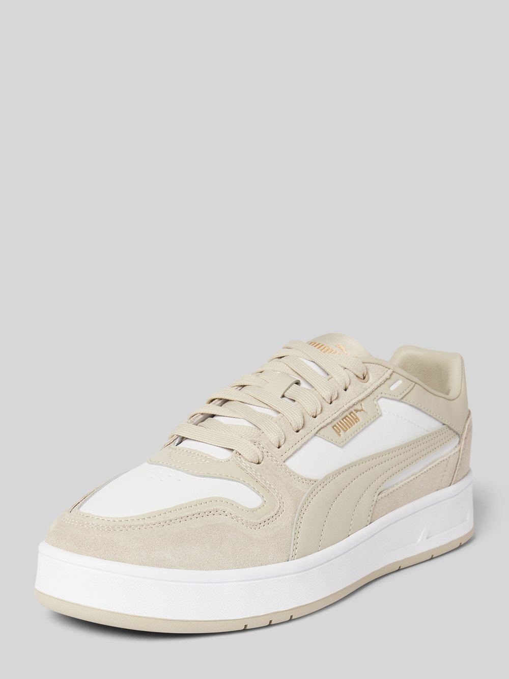 

Кроссовки из микса кожи, модель «COURT CLASSIC STREET» Puma, бежевый