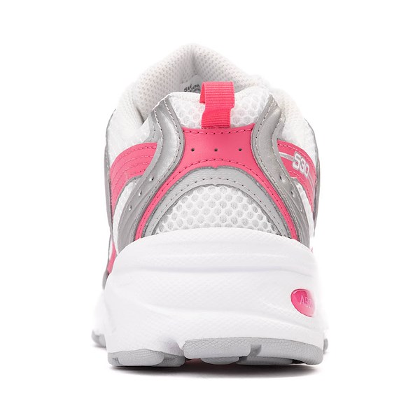 Кроссовки New Balance 530 Athletic Shoe, цвет White/Silver Metallic/Dragonberry — фото 4