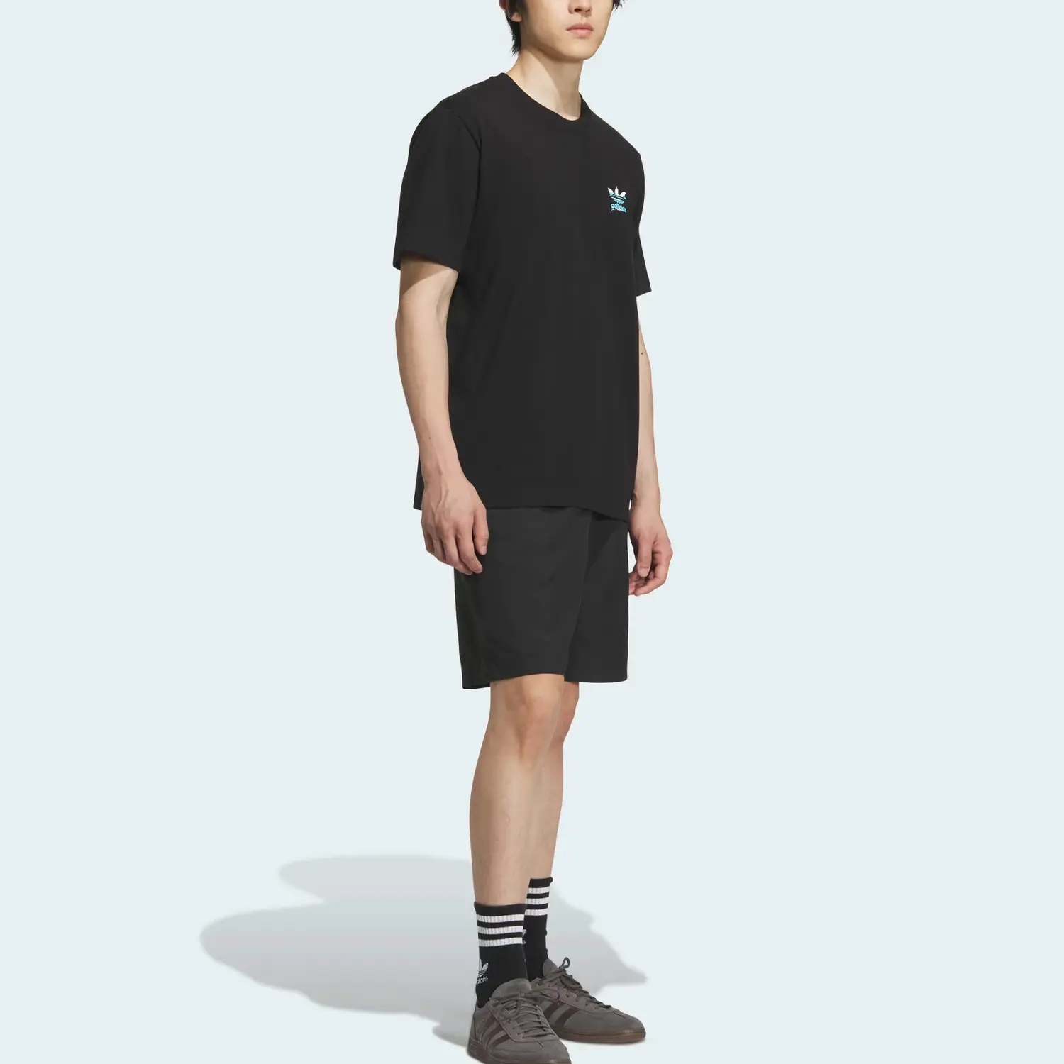 Футболка SS25 мужская Adidas Originals, черный — фото 4