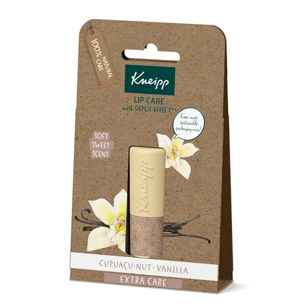 

100% натуральный уход со сладким ароматом ванили Bálsamo Labial Extra Care Kneipp, 5 g