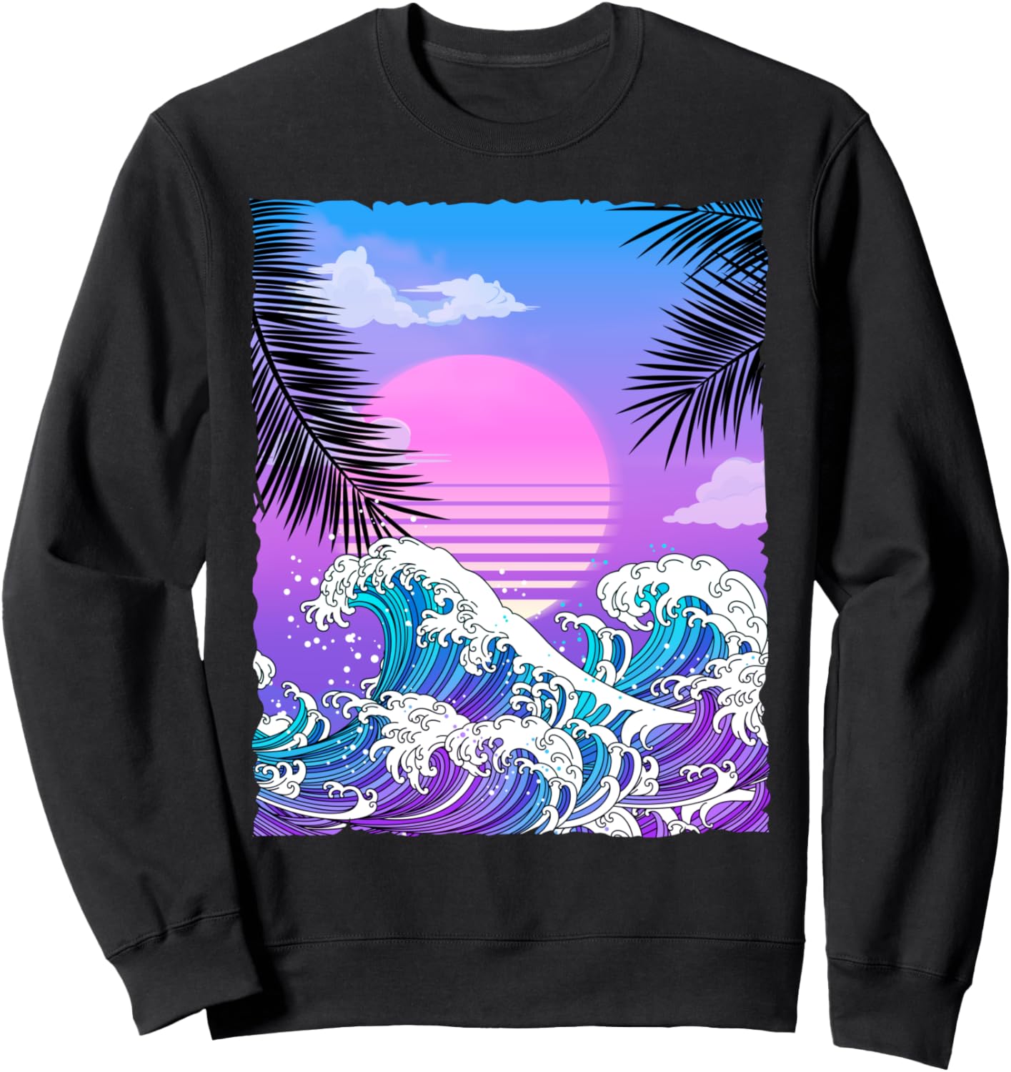 

Летняя толстовка в стиле аниме Vapor Wave с изображением большой волны, черная Vintage Retro Summer Gear & Apparel, Черный, Летняя толстовка в стиле аниме Vapor Wave с изображением большой волны, черная Vintage Retro Summer Gear & Apparel