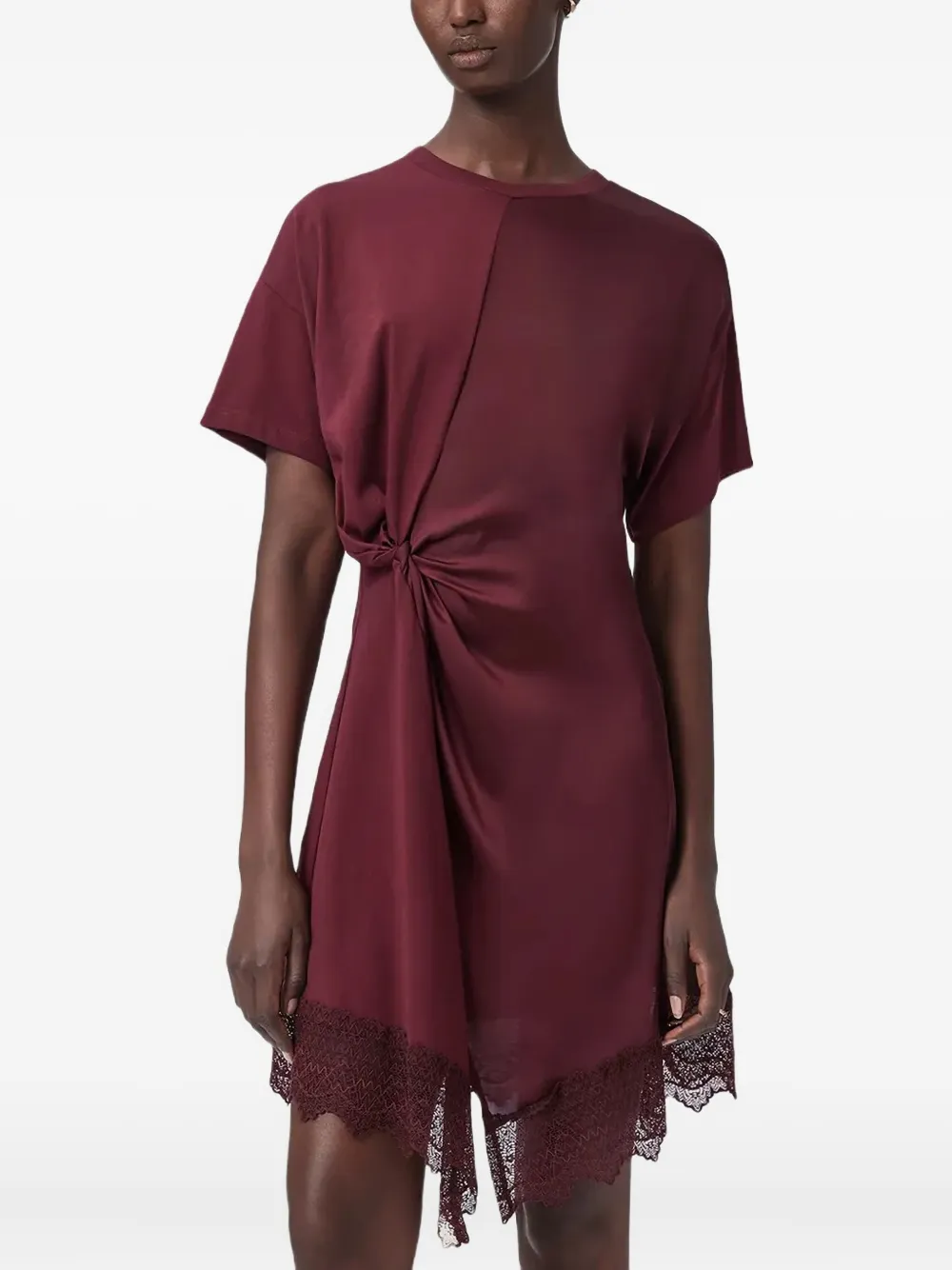 

Платье мини Lana с узлом Allsaints, красный