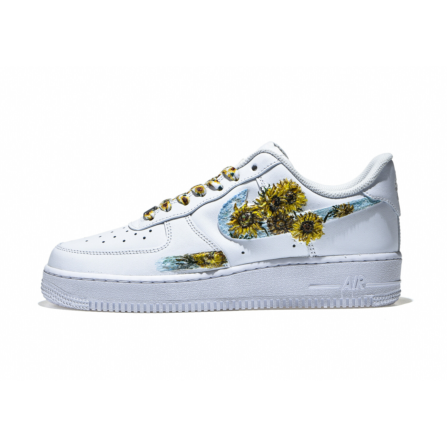 

Кроссовки Nike Air Force 1 Skateboarding Shoes Men Low-top White/Royal/Yellow, белый