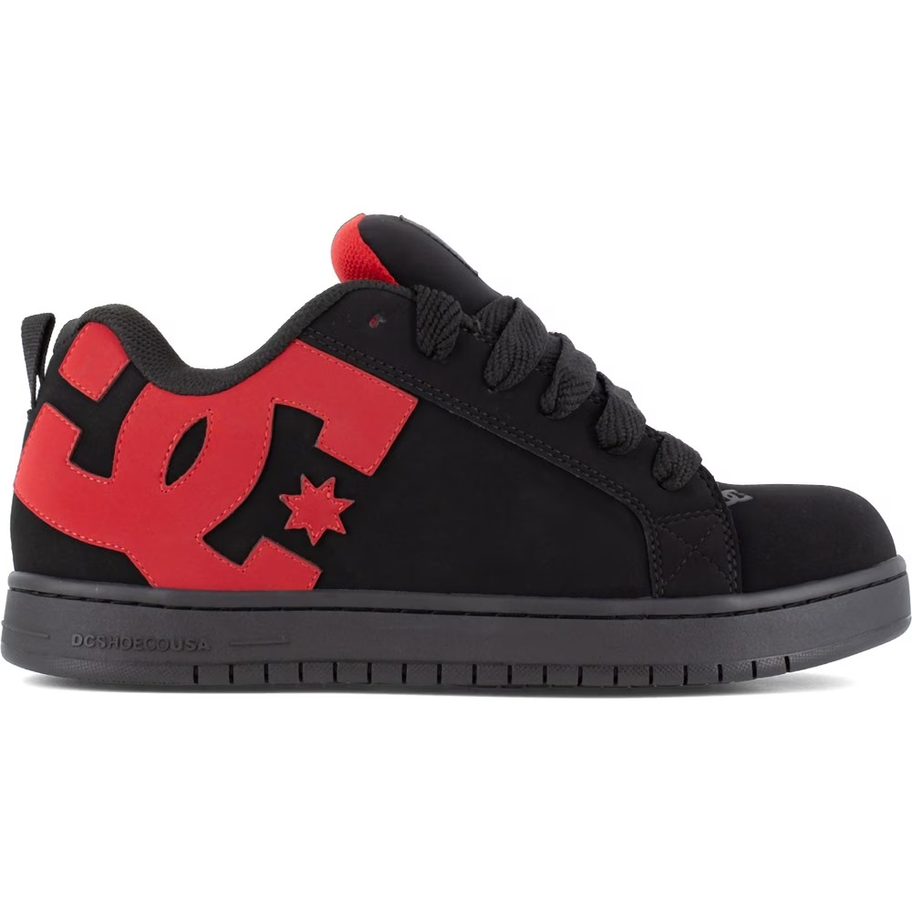 Кроссовки для работы с композитным носком Court graffik Dc Shoes, black/red — фото 2