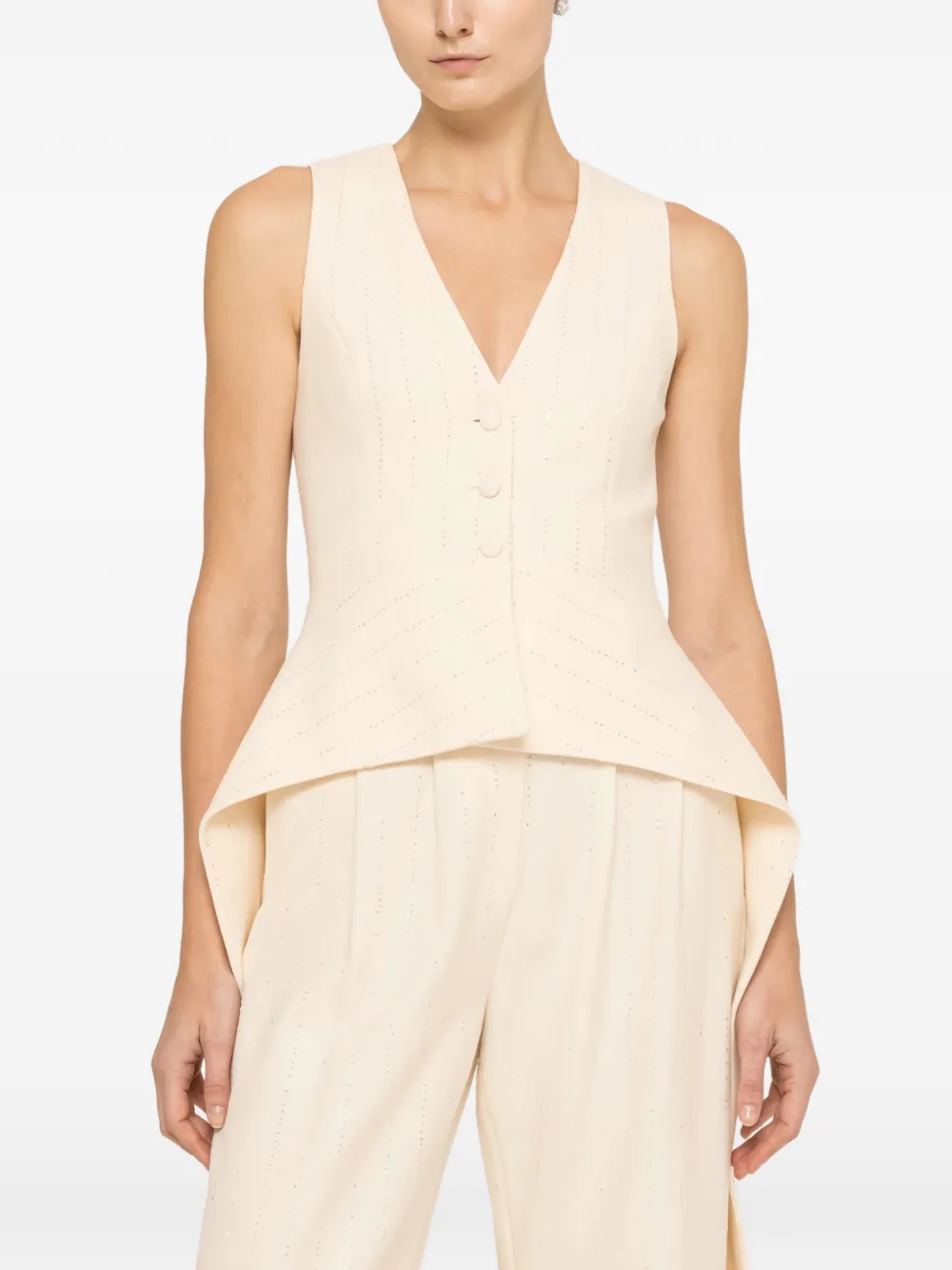 

Жилет с пайетками NISSA, белый