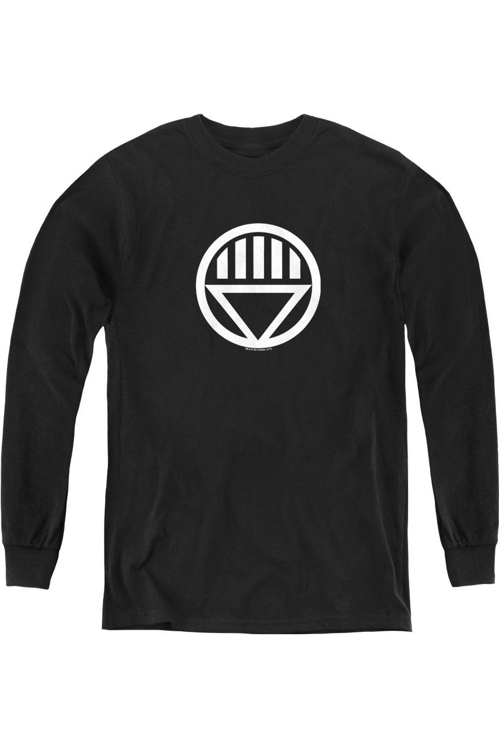 

Футболка с длинным рукавом Green Lantern Black Lantern Logo для подростков Gildan
