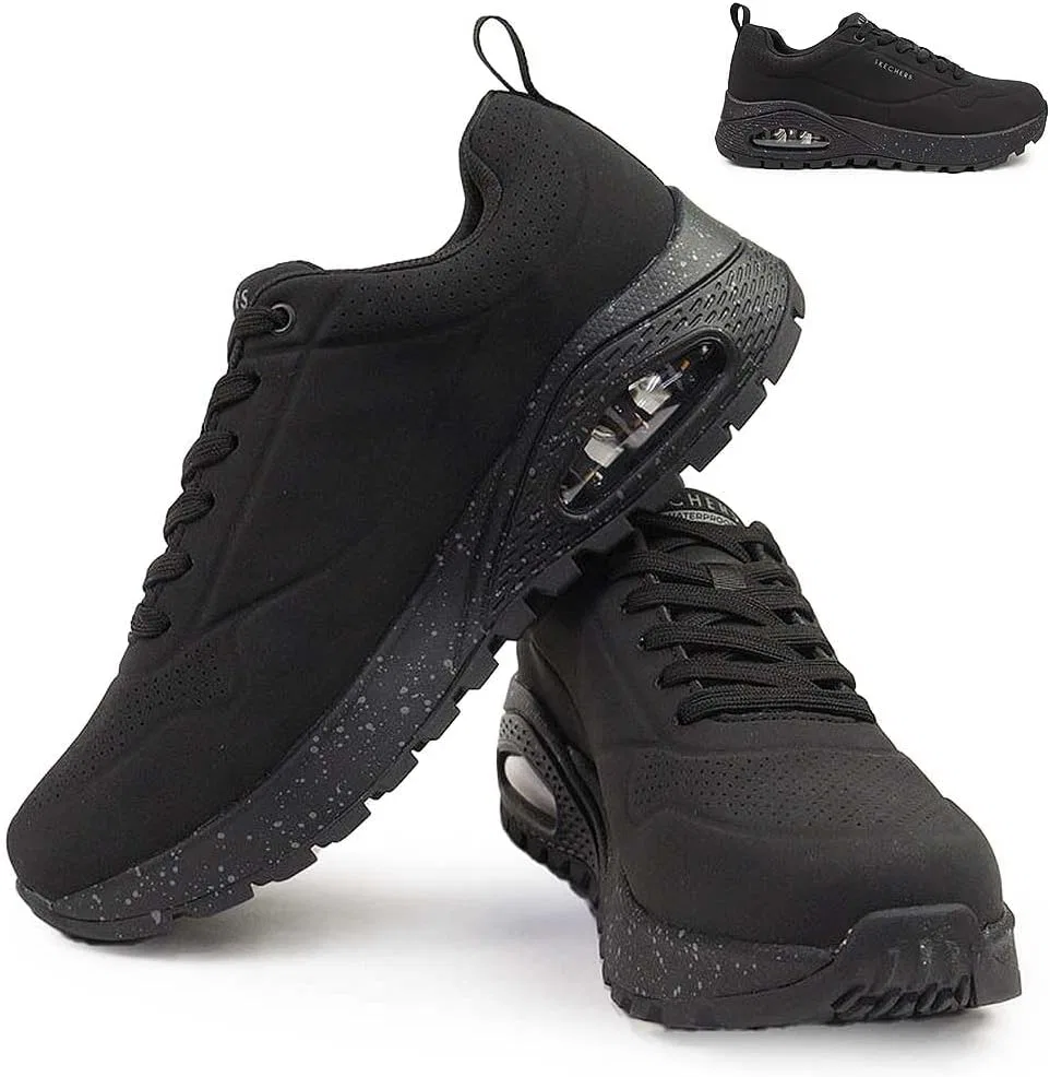 Мужские водонепроницаемые кроссовки Skechers UNO Rugged 183048 BBK, черные — фото 4