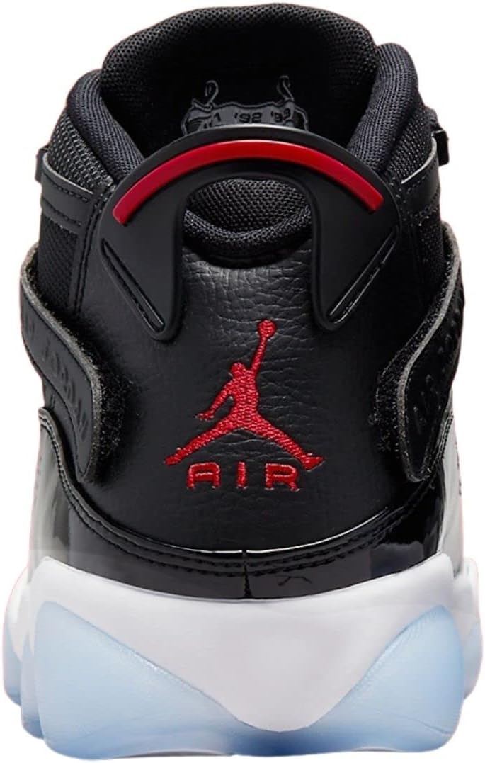 Мужские кроссовки Nike Air Jordan 6 Rings, белый/черный/красный — фото 4