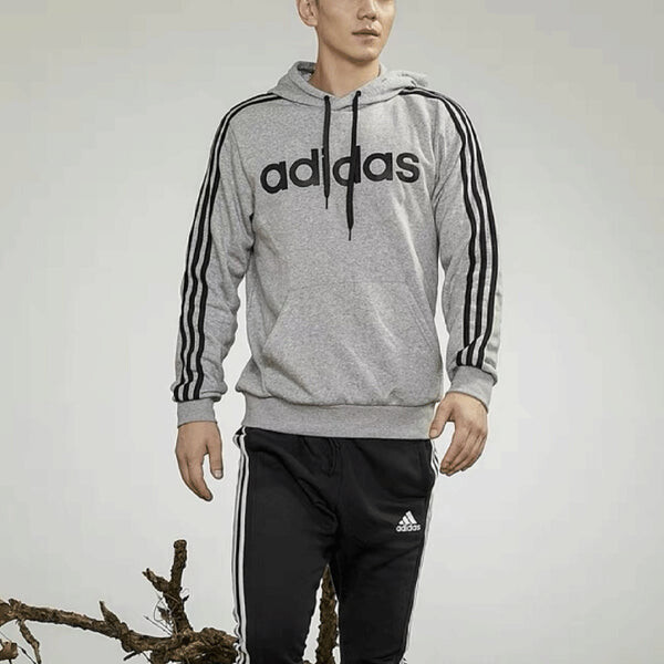 Толстовка Men's adidas Long Sleeves Stay Warm Fleece Lined Gray, серый — фото 3