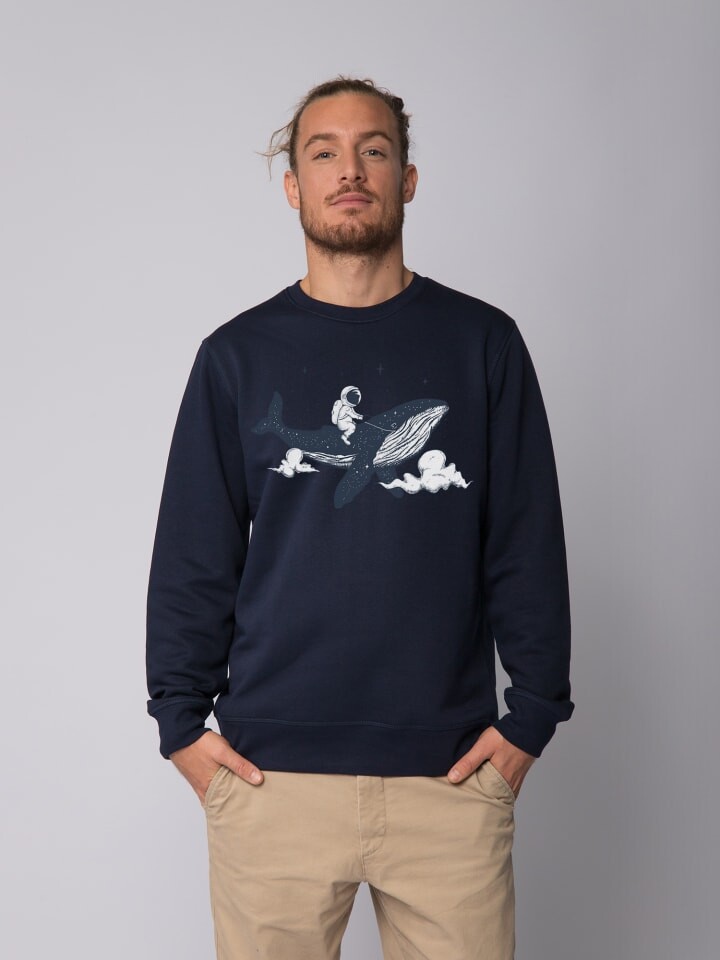 

Толстовка wat Apparel Spacewhale, темно-синий