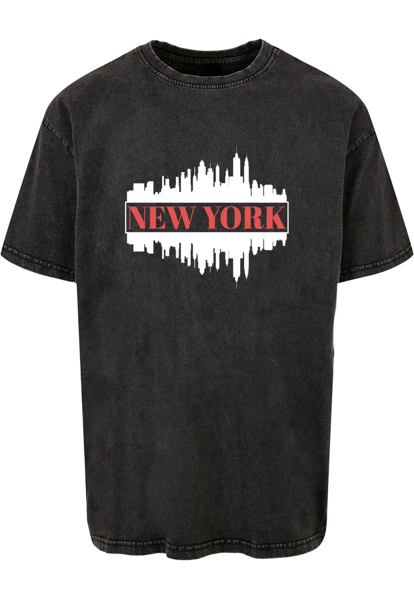 

Футболка Merchcode "Мужская футболка Merchcode New York X Heavy Oversize, вымытая кислотой", черный